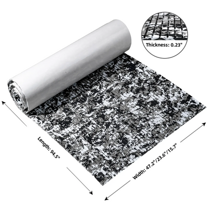 FOCEAN Anti-UV Camouflage Boat Flooring Strip Cut Grooves Self-Adhesive EVA Foam Sheet Non-Slip Traction Pad for Boats Decking Surfboard SUP Paddle Board Kayak