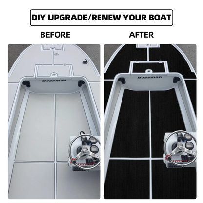 FOCEAN Boat Flooring EVA Foam Boat Decking Marine Carpet Non-Slip Decking Sheet Self-Adhesive Marine Flooring for Fishing Boat Kayak Yacht RV Swimming Pool Golf Cart