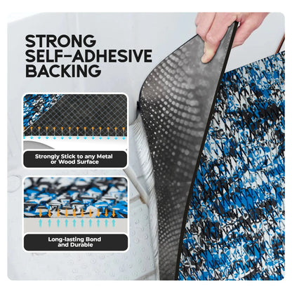 FOCEAN Self-Adhesive 95''x16''/23''/38''/47'' Camouflage Boat Flooring Non-Slip Marine Grip Pad EVA Foam Sheet for Jon Boat Surfboard SUP Board Kayak