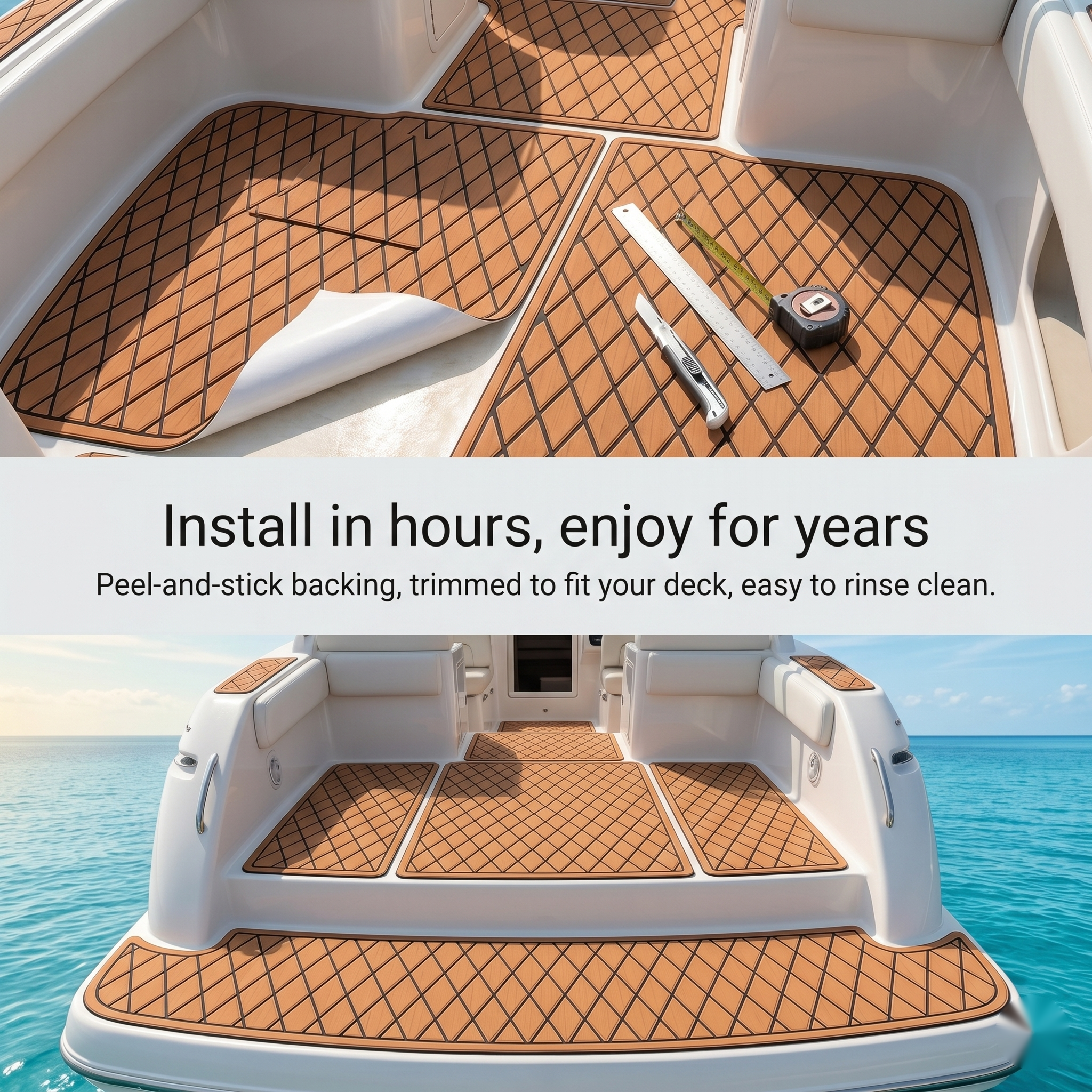 Custom Non-Slip EVA Boat Flooring for Formula -1994 - 31 PC